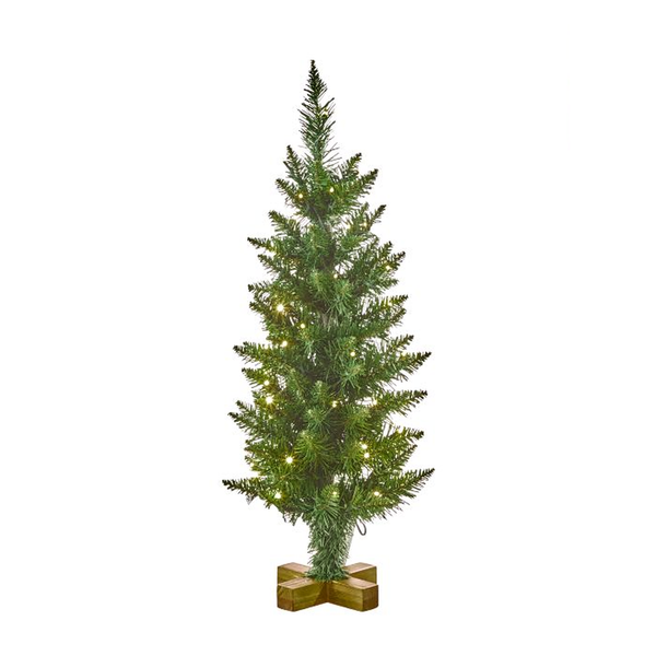 24-Inch Pre-Lit Timberland Pine Tree