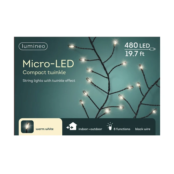 Lumineo Warm White Micro LED Twinkle String Lights