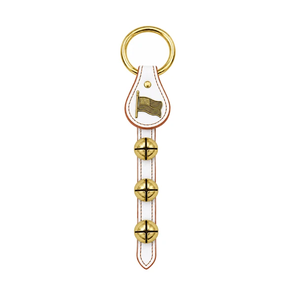 White American Flag Three-Bell Doorknob Hanger