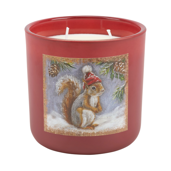 Winter Squirrel Soy Candle