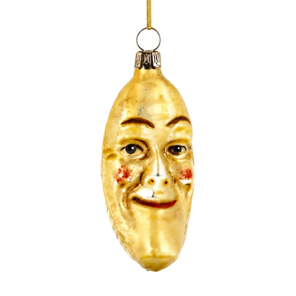 Marolin Yellow Crescent Moon Ornament