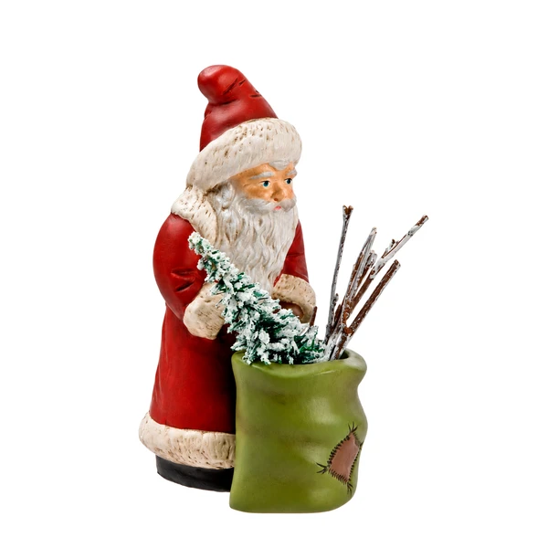 Marolin Santa with Fillable Sack Candy Container