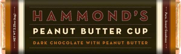 Hammond's Peanut Butter Cup Dark Chocolate Candy Bar 

