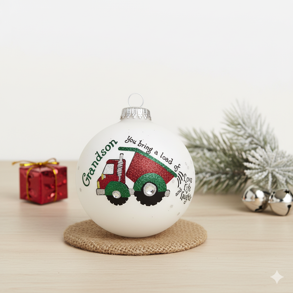 Heart Gifts by Teresa - Grandson Dump Truck Ornament