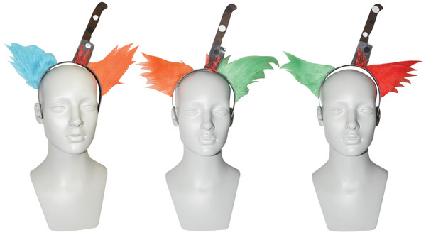 Headband w/ Clown Hair and Dagger