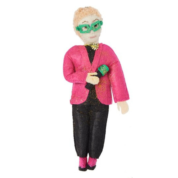 Silk Road Bazaar- Elton John Ornament, The Ornament Collection , 6.5 inch