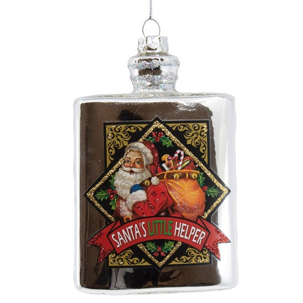 Santa's Flask Ornament