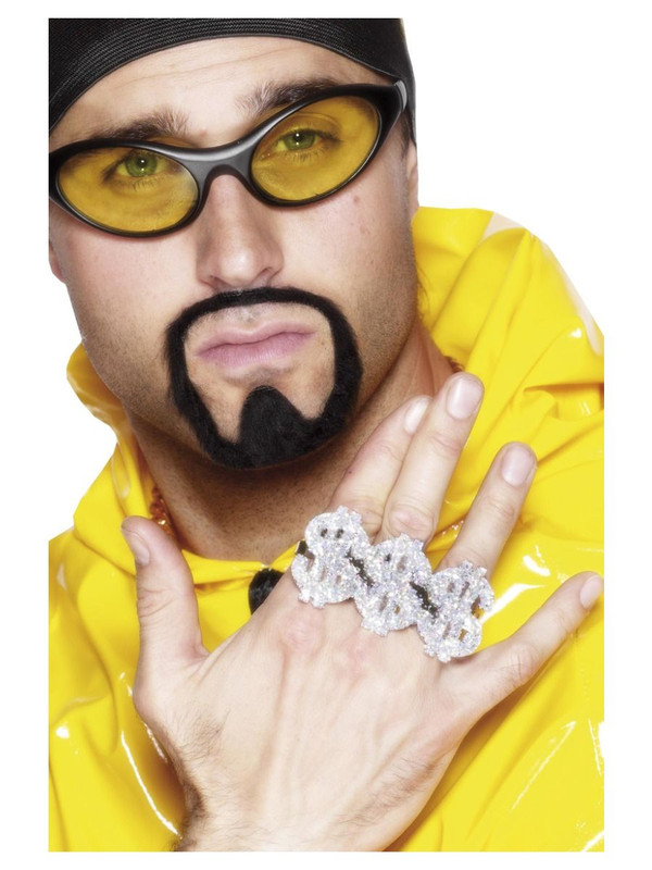 Adult Unisex 3 in 1 Dollar Rapper Ring