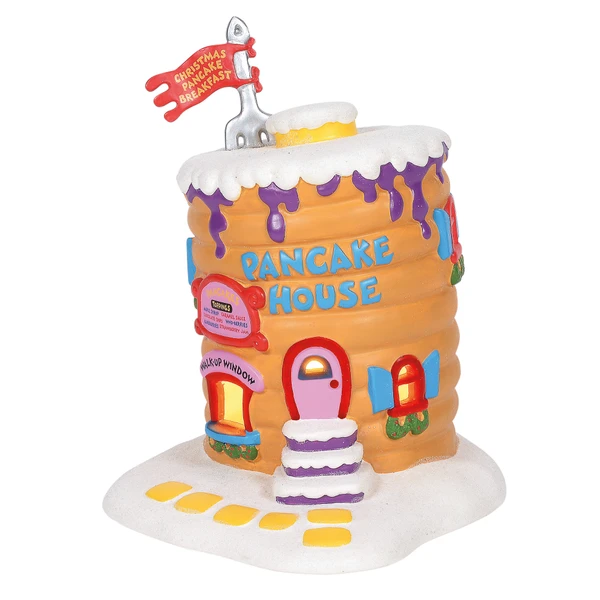 Department 56 - Grinch Village Whoville Pancake House Lit Building