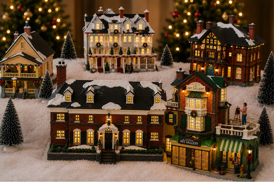 Department 56 and Lemax village comparison