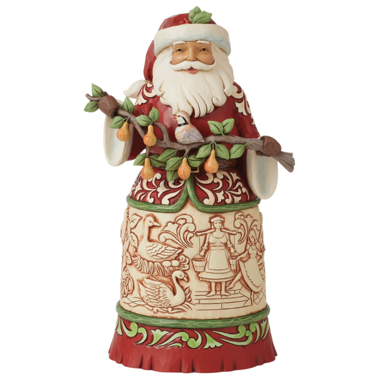 Jim Shore Heartwood Creek Mini Snowman with Gift & Candy Cane Figurine