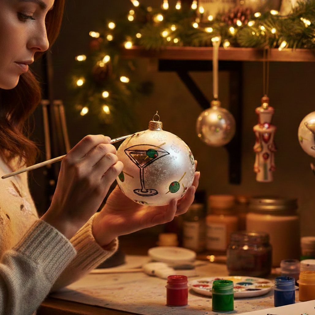 thomas glenn cocktail ornament 