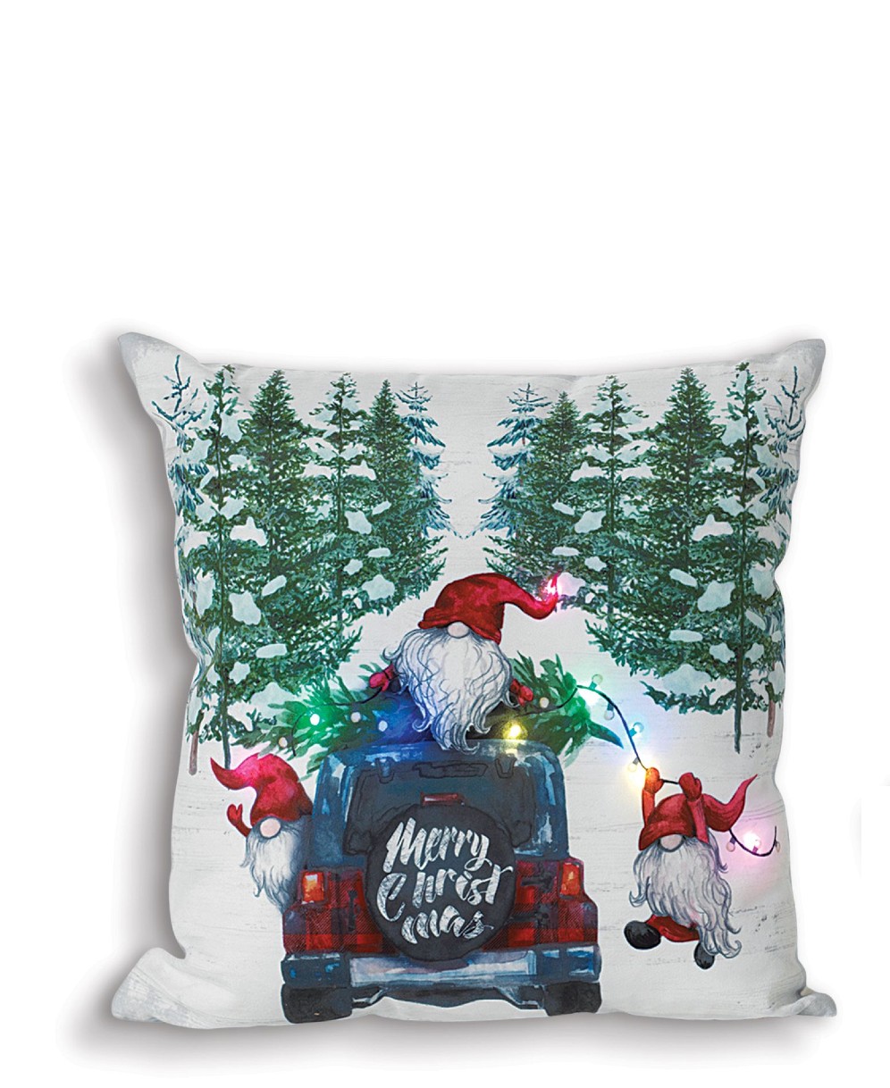 Red Truck Christmas Throw Pillow Family Christmas Pillow Family