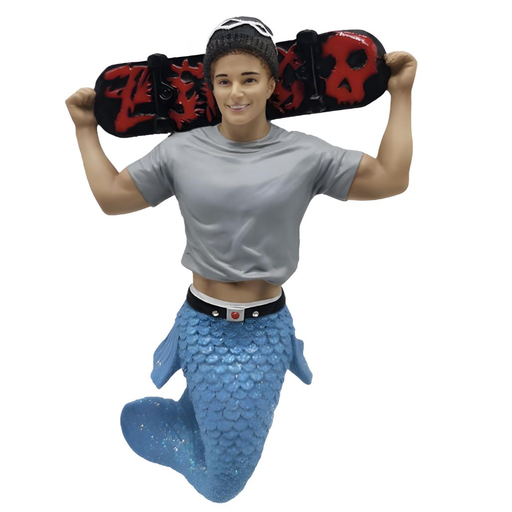 December Diamonds - Sk8r Boy Merman Christmas Ornament