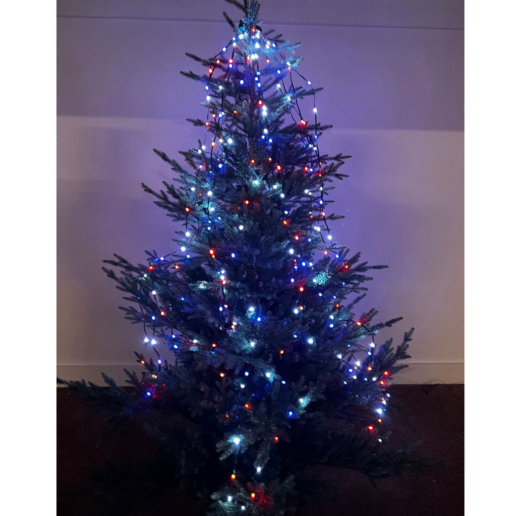 Easy Loop Multicolor Christmas Tree Lights With Remote Control 14