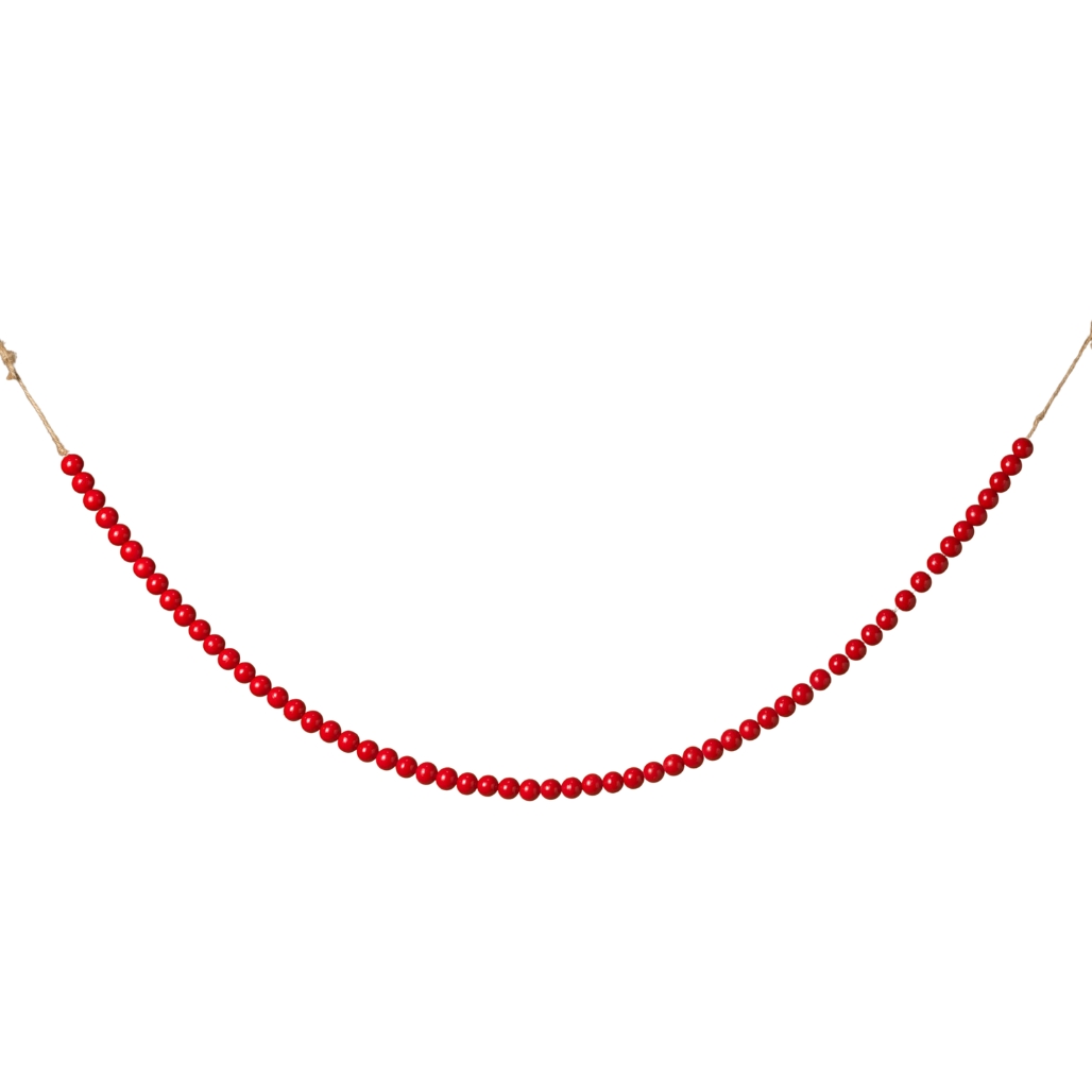 Red Beaded Garland