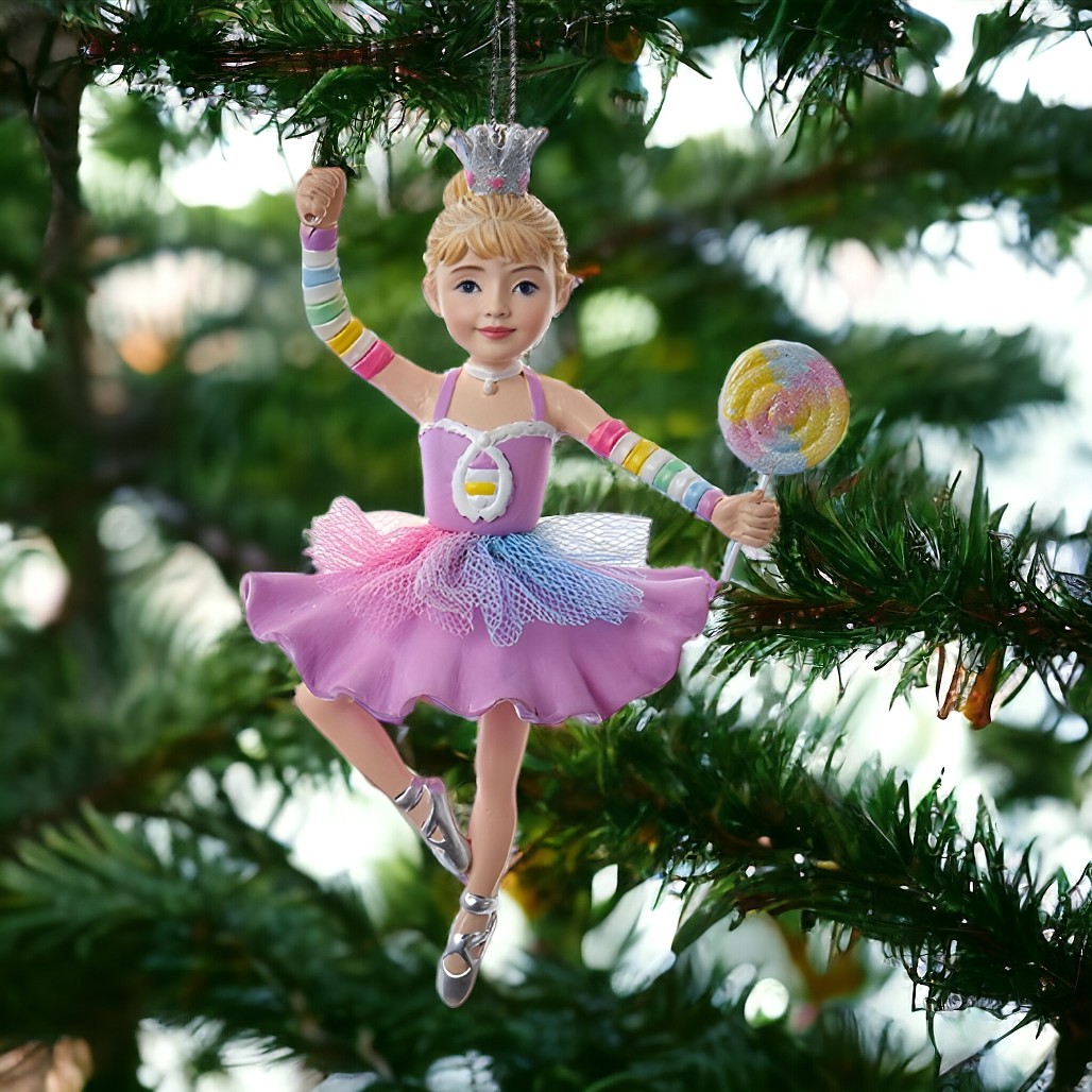 Lollipop Ballerina Ornament by Kurt Adler, 5