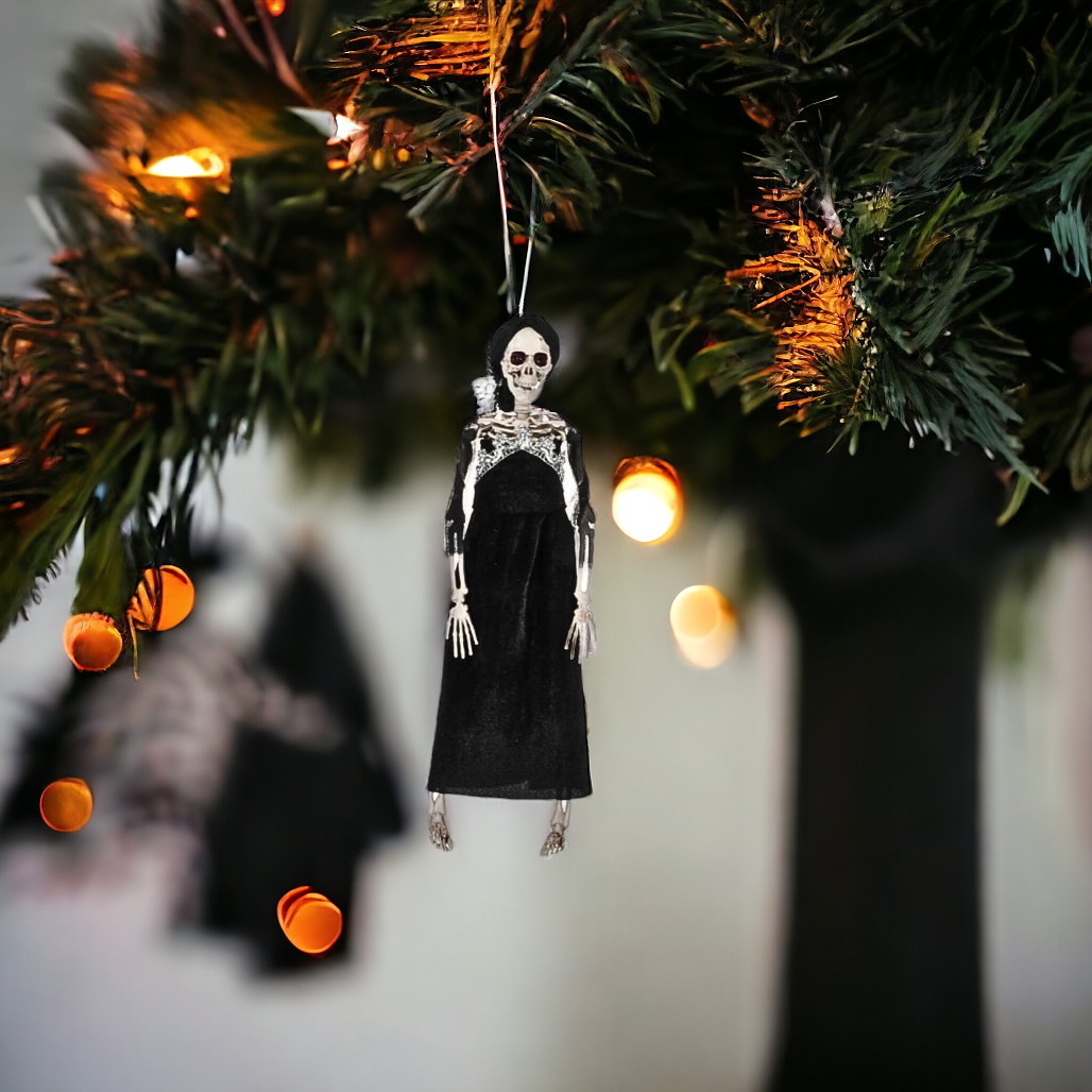 vampire diaries black dress Katherine's Collection Glitter Party Dress Ornaments Set of 2  A Gifted  Solution