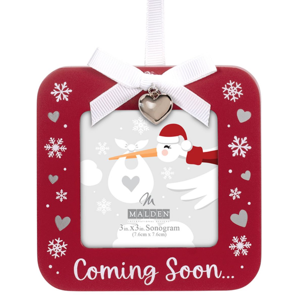 Personalized Sonogram Ornaments Brushed Acrylic Ultrasound