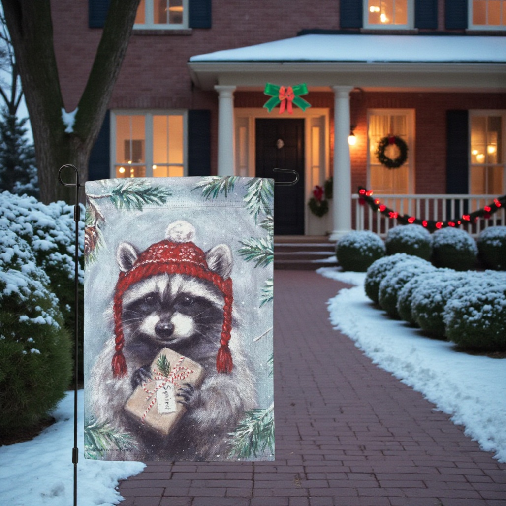 New York Giants Winter-Gartenflagge – Doppelseitig Mit Schneemann-Motiv, 31,8 X 45,7 Cm, Offiziell Lizenziert