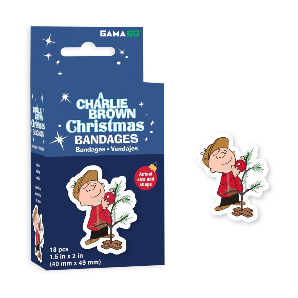 ピーナッツページ Peanuts Charlie Brown Christmas Bandages | 18 Latex-Free Pieces