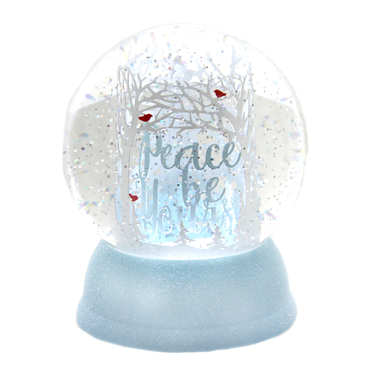 Roman - "Peace Be Yours" Glitter Snow Globe - Lighted - 131792