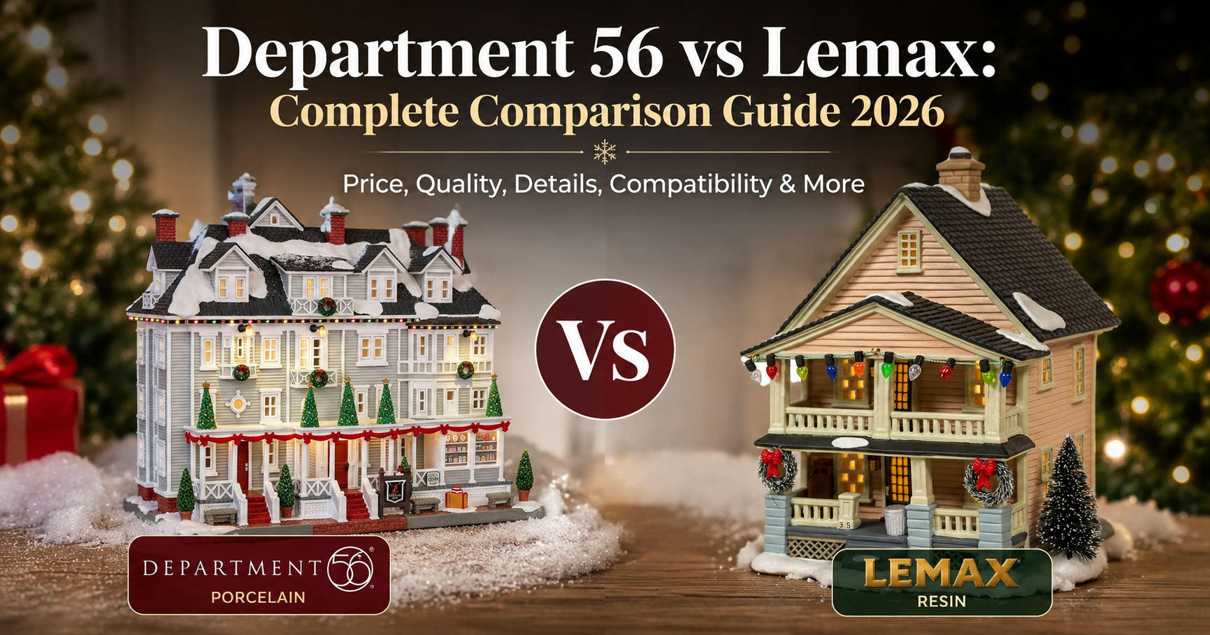Department 56 vs Lemax: Complete Comparison Guide 2026