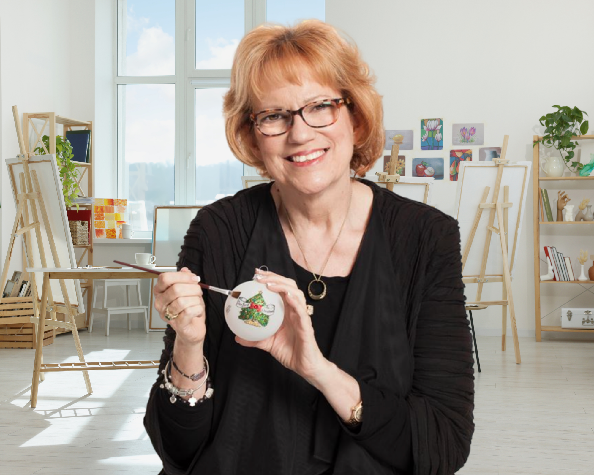 How Hand Painted Gift Hearts by  Teresa Ornaments Are Made 