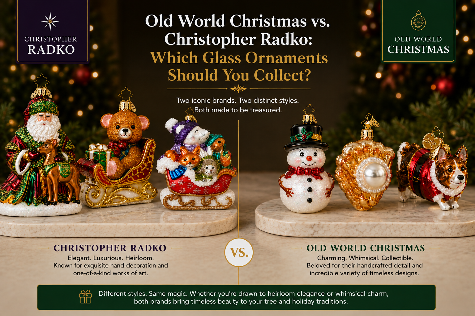 Old World Christmas vs Christopher Radko: Which Glass Ornaments Should You Collect?