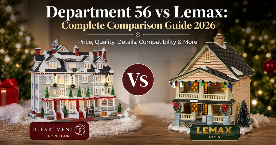 Department 56 vs Lemax: Complete Comparison Guide 2026