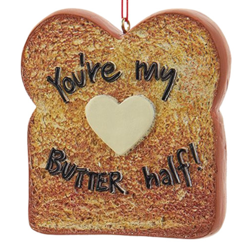 You're My Butter Half Toast Ornament