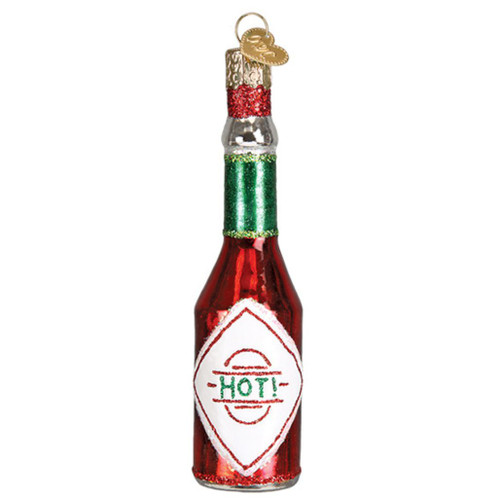 Old World Christmas - Bottle of Hot Sauce Ornament