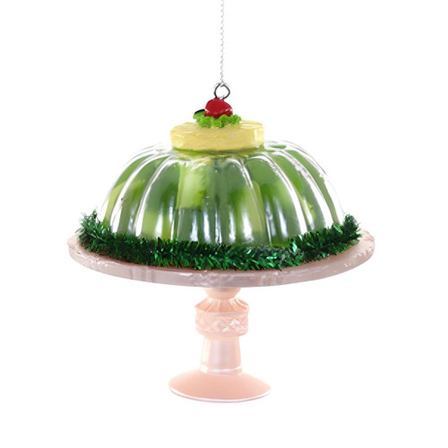 Festive Green Jello Mold Ornament