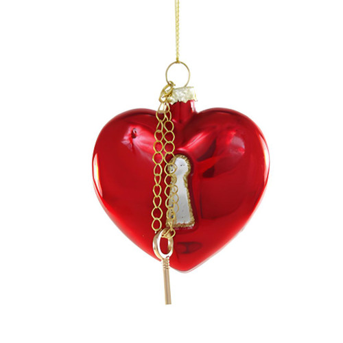 Heart Locket Glass Ornament