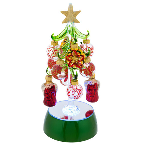 Glass Christmas Tree Ornaments Set - Handcrafted Snowman, House & Angel Designs For Hanging On Tree, Mantel, Holiday Decor-663525
