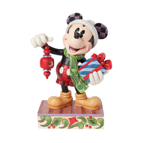Jim Shore - Disney Traditions - Holiday Mickey Figurine
