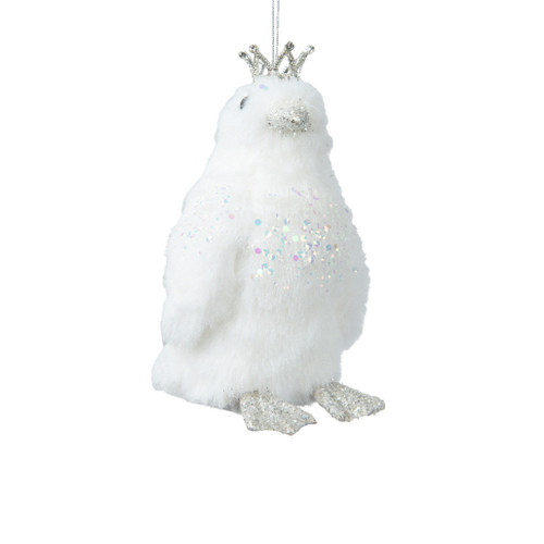 Royal White Penguin Ornament