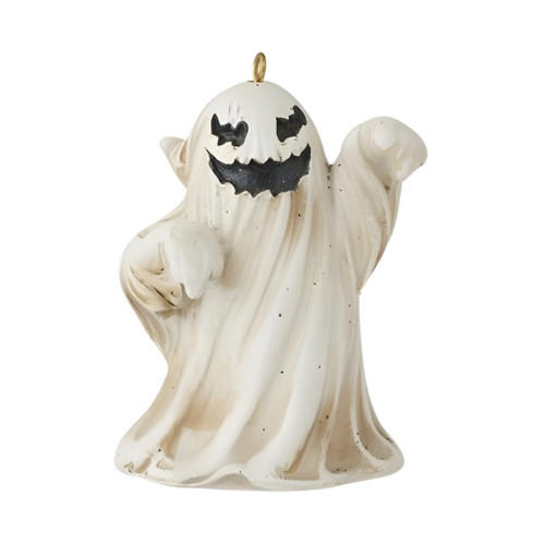 Friendly Ghost with Pumpkin Ornament