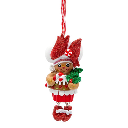 Skiing Bear With Knit Hat Ornament
