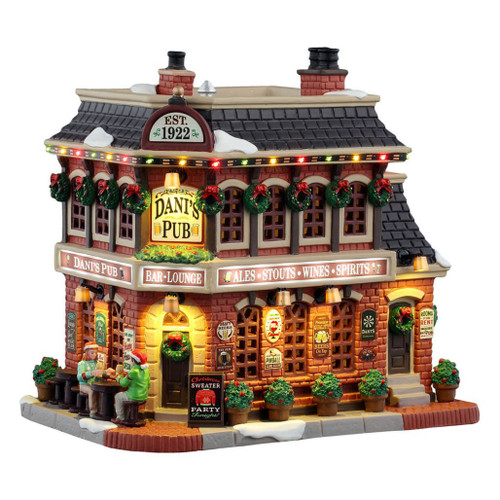 Lemax Caddington Dani's Pub | Lighted Porcelain Building