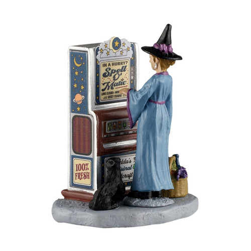 Lemax Spooky Town Spell-O-Matic Figurine | Mini Halloween Accessory