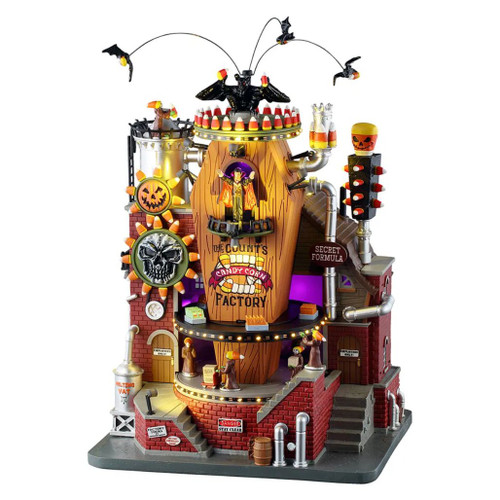 Lemax Spooky Town Count's Candy Corn Factory | Sights and Sounds