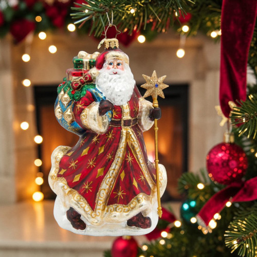 Santa Christmas Ornaments | Traditional, Glass & Collectible Santas