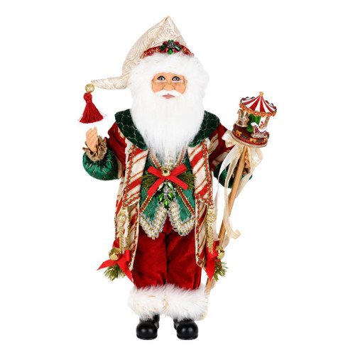 Karen Didion Black Bear Ski Santa Figurine