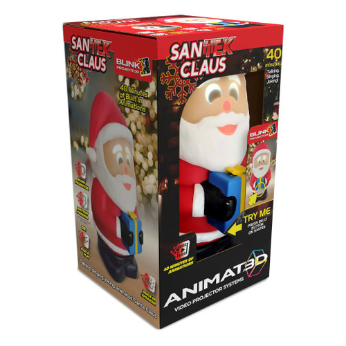 ANIMAT3D SanTek Talking Animated Table Top Santa Claus