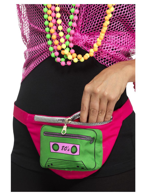 multi coloured bum bag