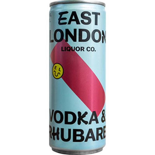 East London Vodka & Rhubarb Cans Pack of 12