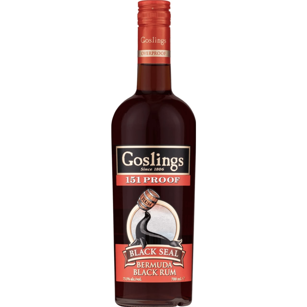 Product Image - Gosling's Black Seal Overproof 151 Rum