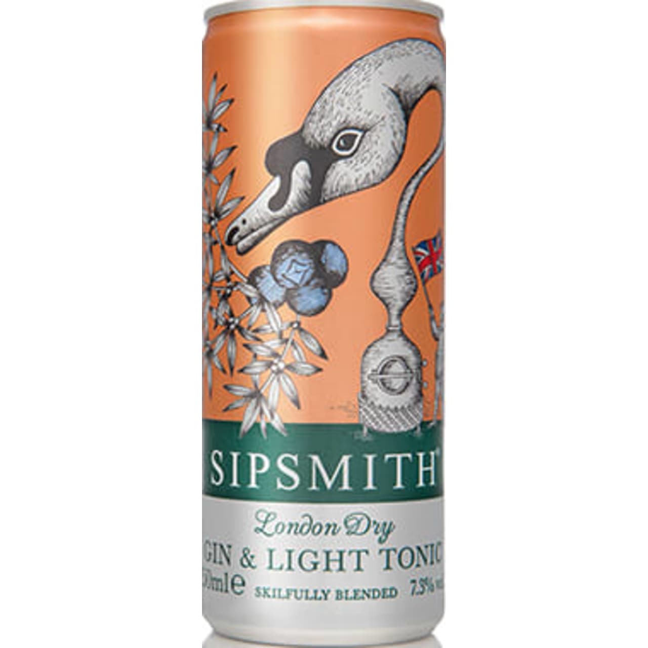 Product Image - Sipsmith London Dry Gin & Light Tonic Can Pack of 12