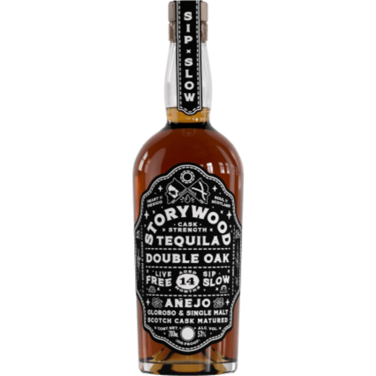 Product Image - Storywood Double Oak Cask Strength Tequila